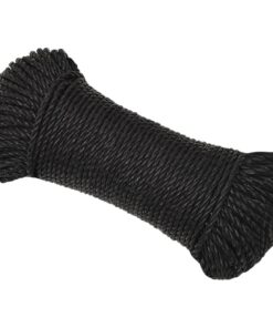 vidaXL Werktouw 3 mm 25 m polypropeen zwart