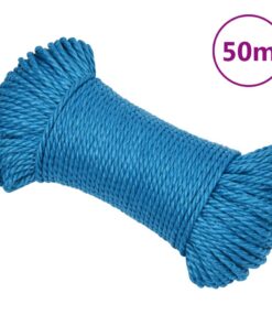 vidaXL Werktouw 3 mm 50 m polypropeen blauw