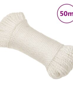 vidaXL Werktouw 3 mm 50 m polypropeen wit