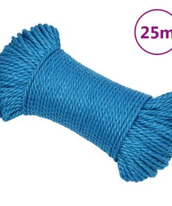 vidaXL Werktouw 8 mm 25 m polypropeen blauw