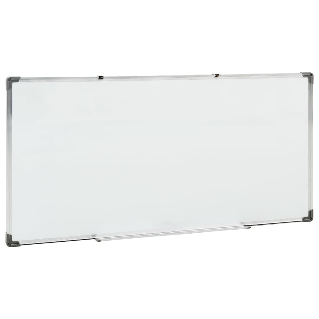 vidaXL Whiteboard magnetisch 110x60 cm staal wit - Afbeelding 3
