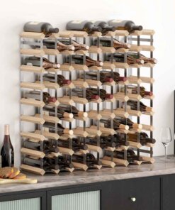 vidaXL Wijnrek voor 72 flessen massief grenenhout
