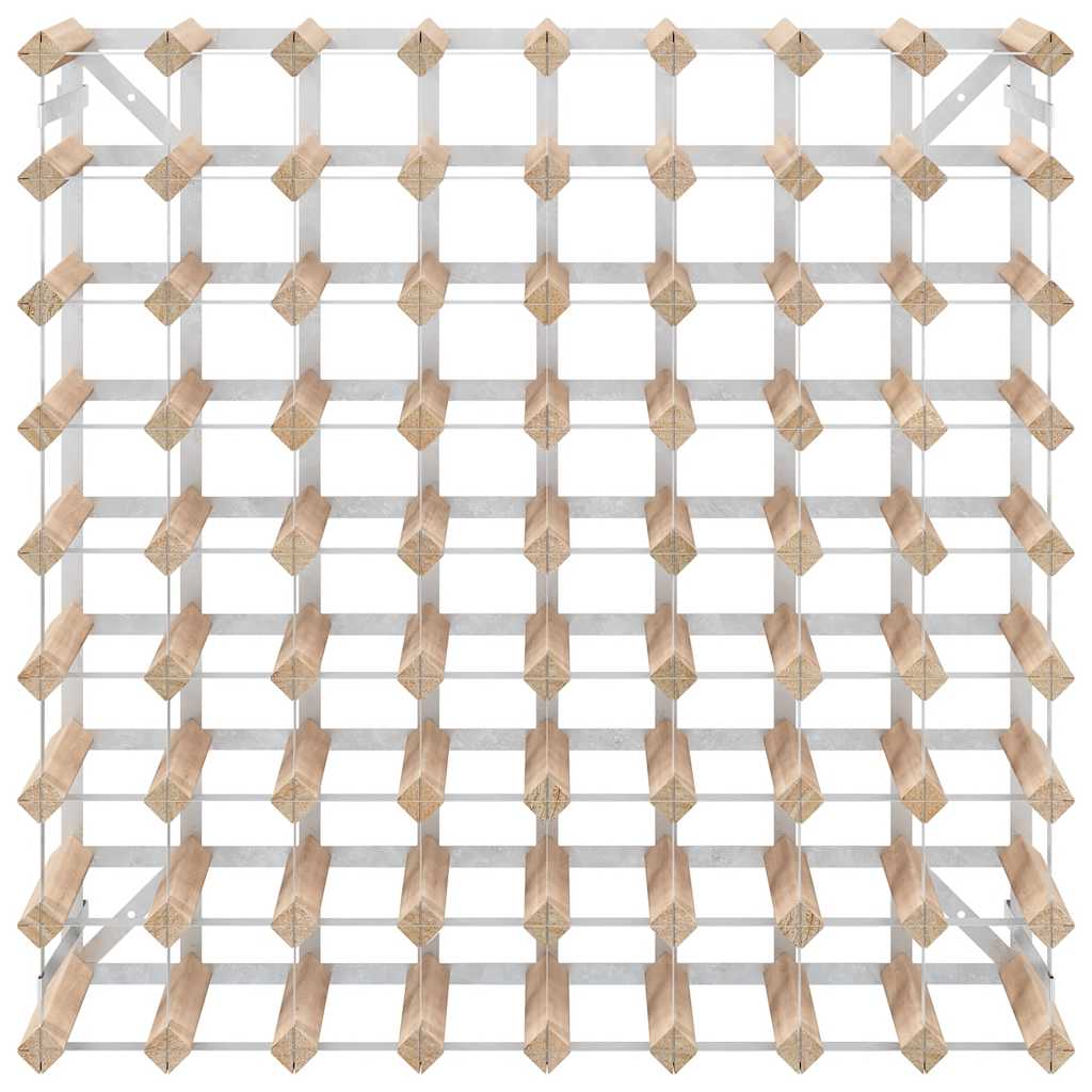 vidaXL Wijnrek voor 72 flessen massief grenenhout - Afbeelding 5