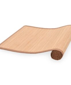 vidaXL Yogamat 60x180 cm bamboe bruin