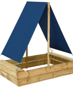 vidaXL Zandbak met dak 80x60x97