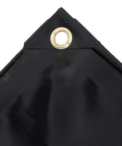 vidaXL Zeildoek 650 g/m² 5x6 m Zwart