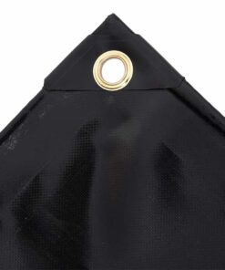 vidaXL Zeildoek 650 g/m² 6x8 m Zwart