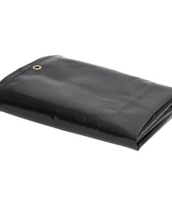 vidaXL Zeildoek 650 g/m² 6x8 m Zwart