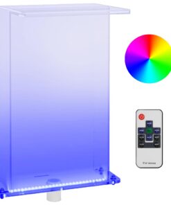 vidaXL Zwembadfontein met RGB LED's 51 cm acryl
