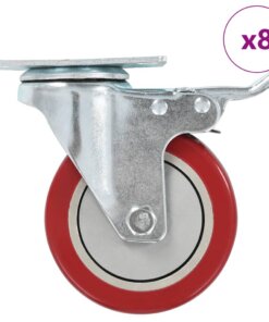 vidaXL Zwenkwielen 8 st 100 mm