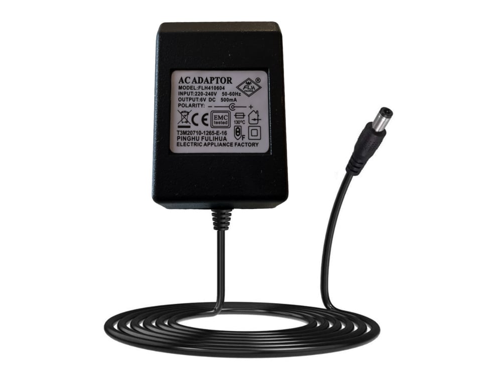 6 volt oplader voor elektrisch rijdend speelartikel – 500mA ronde plug