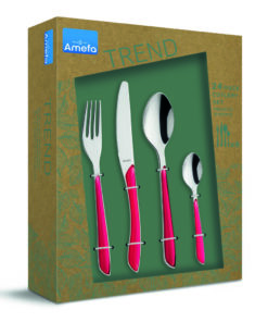 Amefa Eclat Bestekset 24-delig RVS/Framboos