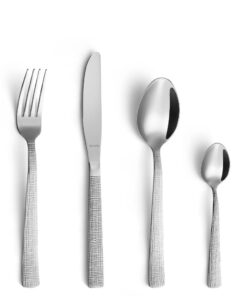 Amefa Linen Bestekset 24-delig Zilver/RVS