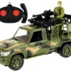 Army Auto Jeep Militair met Soldaat RC