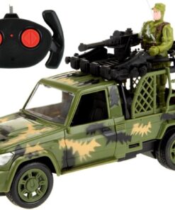 Army Auto Jeep Militair met Soldaat RC