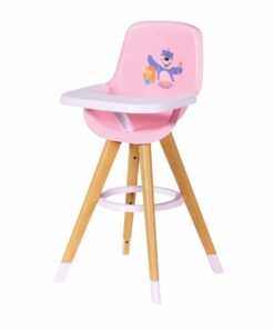 Baby Born Scandinavische Eetstoel Hout/Roze