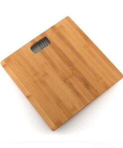 Bamboe Digitale Personenweegschaal 30x30 cm Naturel