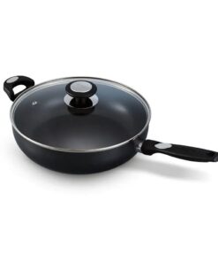 Beka Pro Induc Hapjespan met Glazen Deksel 28 cm Zwart