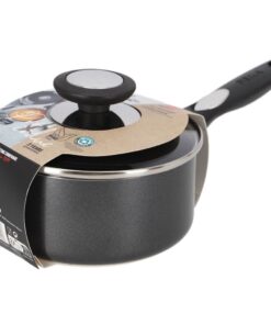 Beka Pro Induc Steelpan met Glazen Deksel 16 cm Zwart