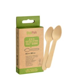 Bio Pack Houten Koffielepels 30 Stuks