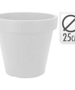 Bloempot Rond 25x22 cm Wit