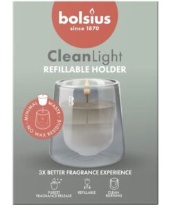 Bolsius CleanLight Starterkit Navulbare Geurkaars Cypress & Amber