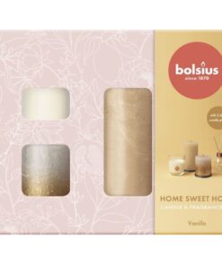 Bolsius Giftset Home Sweet Home Vanille 6-delig