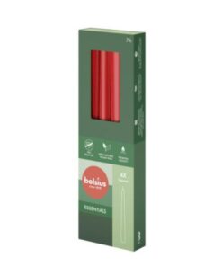 Bolsius Gotische Kaarsen 4 Stuks Delicate Red