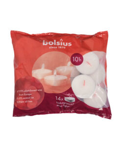 Bolsius Maxilichten 10 Branduren 14 Stuks Wit