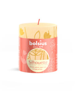 Bolsius Silhouette Stompkaars Botergeel Met Print 8x6