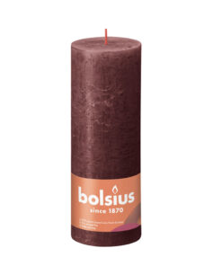 Bolsius Stompkaars 19x6.8 cm Donkerrood