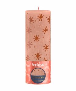 Bolsius Stompkaars Creamy Caramel + Print 19x6.8 cm