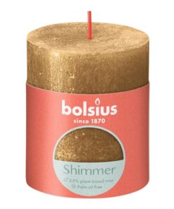 Bolsius Stompkaars Shimmer 8x6.8 cm Goud