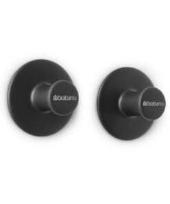 Brabantia ReNew Handdoekhaakjes 2 Stuks Donkergrijs