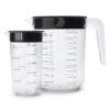 Brabantia Tasty+ Maatbeker Set 1L+250 ml Zwart/Transparant