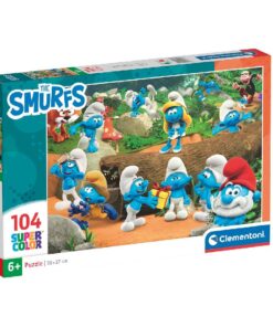 Clementoni Super Color Puzzel Smurfen 104 Stukjes
