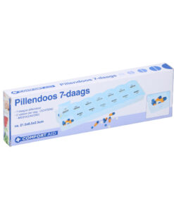 Comfort Aid Pillendoos 7-daags 2x6.4x21.5 cm Blauw/Wit