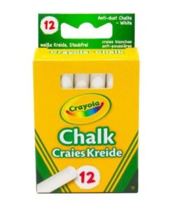 Crayola Anti-Stof Krijtjes 12 Stuks Wit