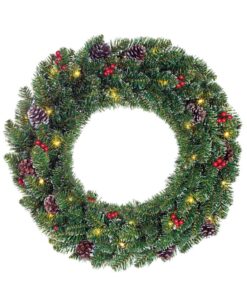 Creston Decoratie LED Krans 60 cm met 30 LEDs Groen