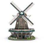 Cubic Fun 3D Puzzel Molen + Licht 64 Stukjes