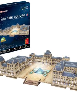 Cubic Fun 3D Puzzel The Louvre + LED Verlichting 137 Stukjes