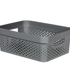 Curver Infinity Dots Opbergbox 11L Antraciet