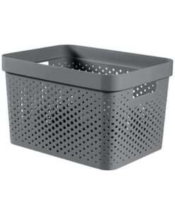 Curver Infinity Dots Opbergbox 17L Antraciet