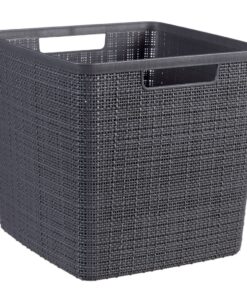 Curver Opbergmand Jute-Look 17L Antraciet
