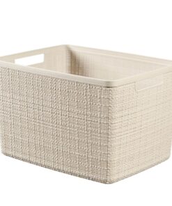Curver Opbergmand Jute-Look 20L Cr&egrave;me