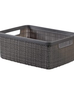 Curver Opbergmand Jute-Look 5L Donkergrijs