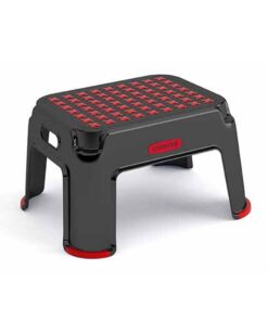 Curver Opstapje 43x36x24 cm Zwart/Rood