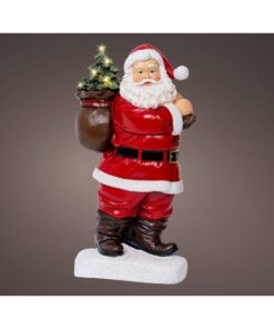 Decoratie LED Kerstman 9x19.5x31.5 cm