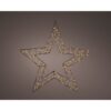 Decoratie Metalen LED Ster 1x58x58 cm Zwart