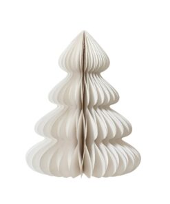 Decoris Papieren Kerstboom Decoratie 48x60 cm Wit